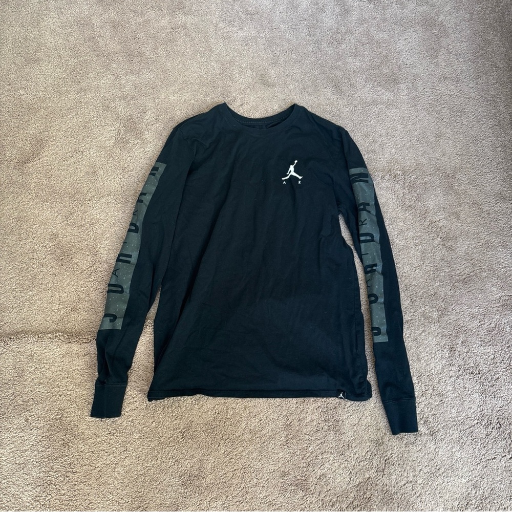 Nike Black Long Sleeve Tee with Logo